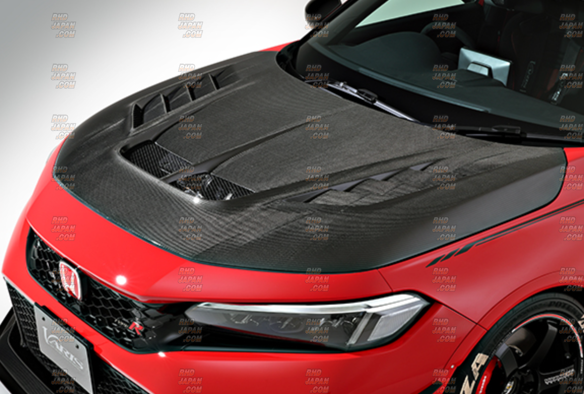 Varis Arising-I/II Cooling Bonnet Hood Carbon+ - Civic Type-R FL5